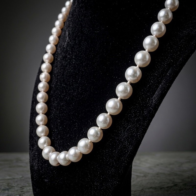 1 - The Chandra Luster Strand – Natural White Pearl Necklace