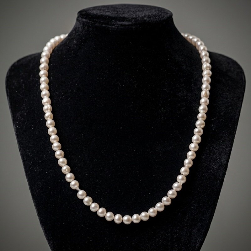 2 - The Chandra Luster Strand – Natural White Pearl Necklace