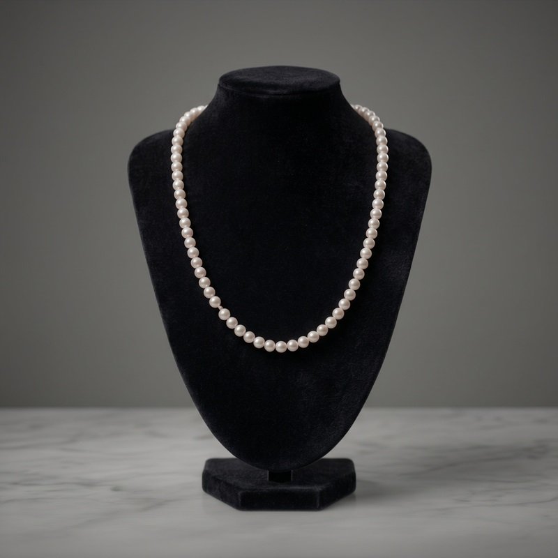 3 - The Chandra Luster Strand – Natural White Pearl Necklace