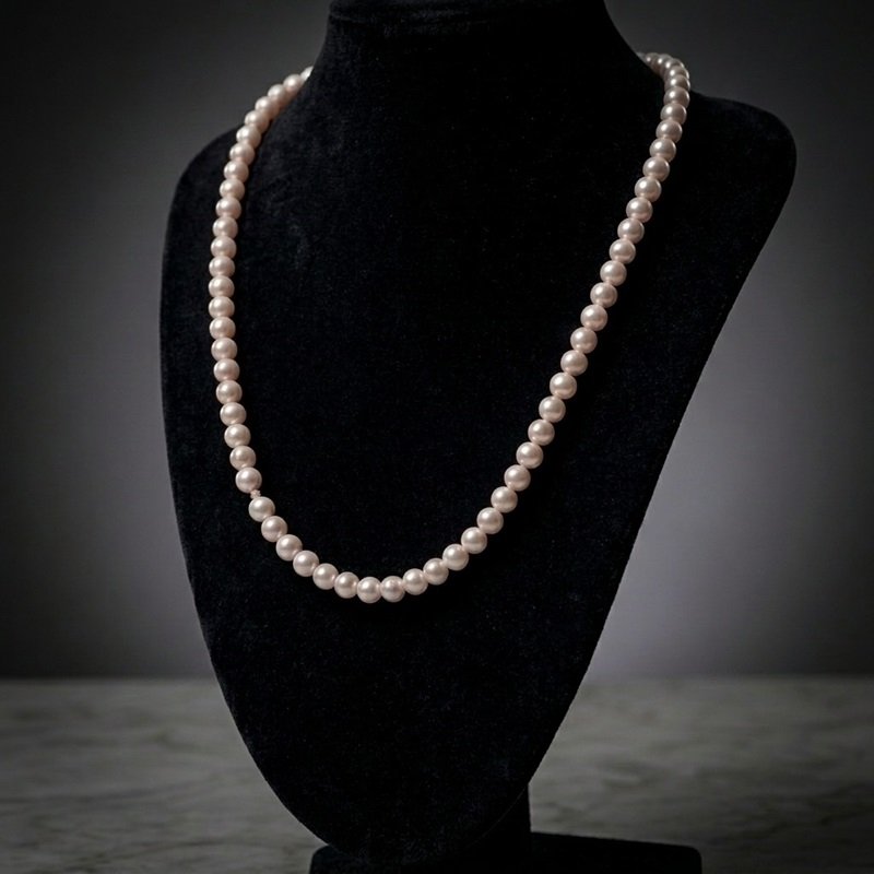 4 - The Chandra Luster Strand – Natural White Pearl Necklace